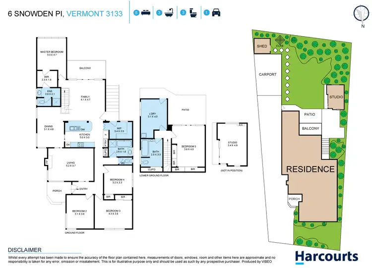 Floorplan of Homely house listing, 6 Snowden Place, Vermont VIC 3133