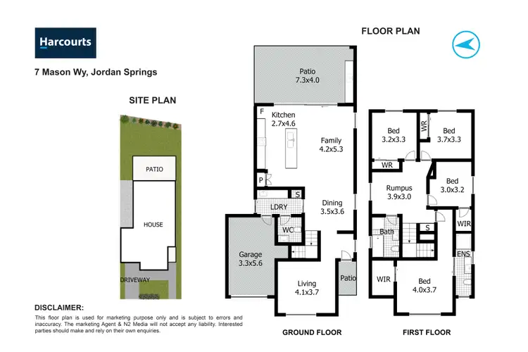 Floorplan of Homely house listing, 7 Mason Way, Jordan Springs NSW 2747