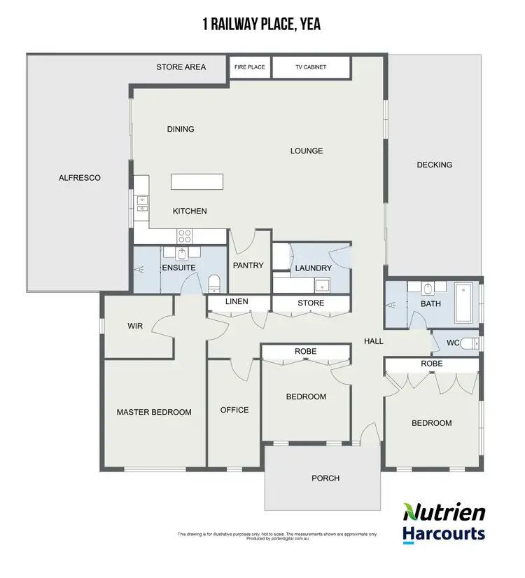 Floorplan of Homely house listing, 1 Railway Place, Yea VIC 3717