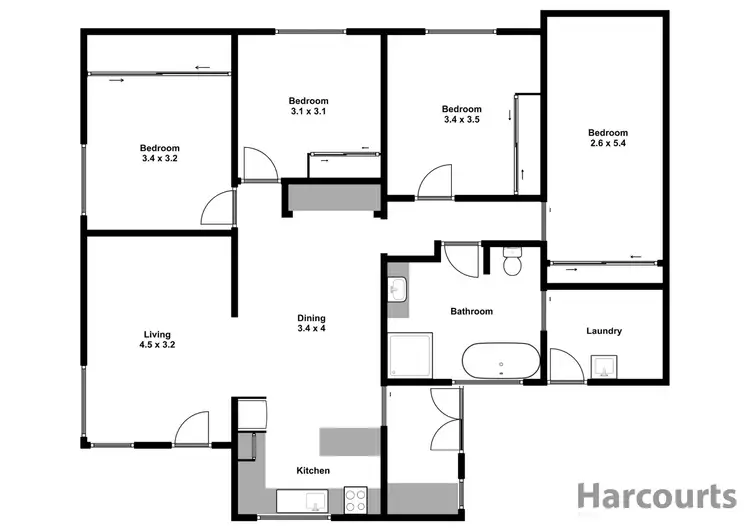 Floorplan of Homely house listing, 6 Dwyer Street, Moe VIC 3825