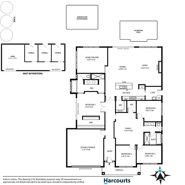Floorplan of Homely rural property listing, 403 Gilbert Siding Road, Finniss SA 5255