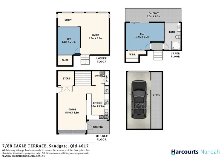 Floorplan of Homely unit listing, 7/88 Eagle Terrace, Sandgate QLD 4017