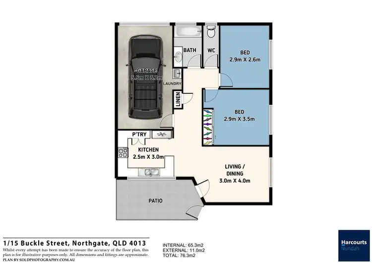 Floorplan of Homely unit listing, 1/15 Buckle Street, Northgate QLD 4013