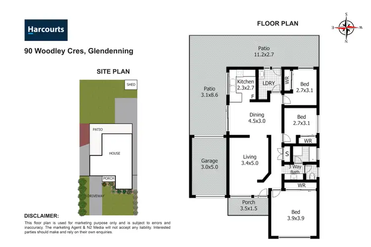 Floorplan of Homely house listing, 90 Woodley Crescent, Glendenning NSW 2761
