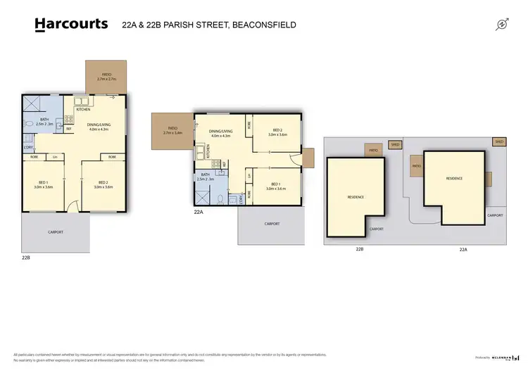 Floorplan of Homely house listing, A&B/22 Parish Street, Beaconsfield TAS 7270