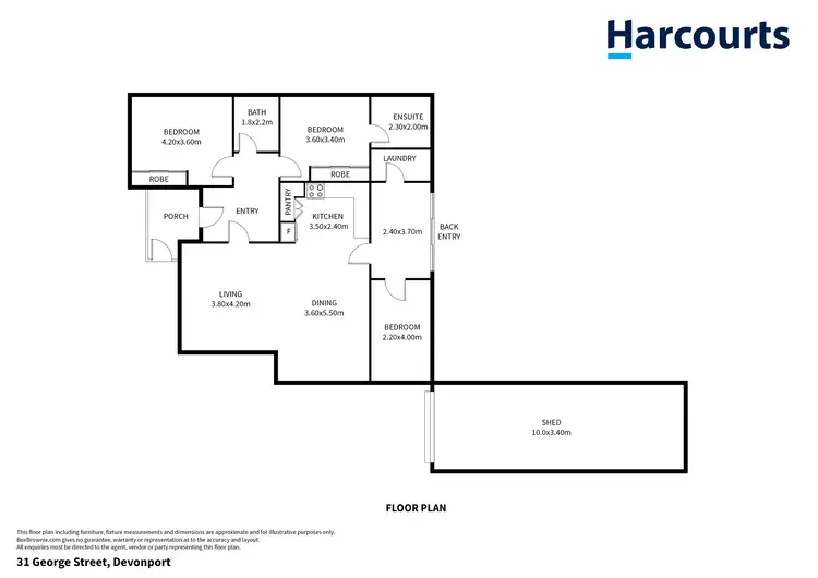 Floorplan of Homely house listing, 31 George Street, Devonport TAS 7310