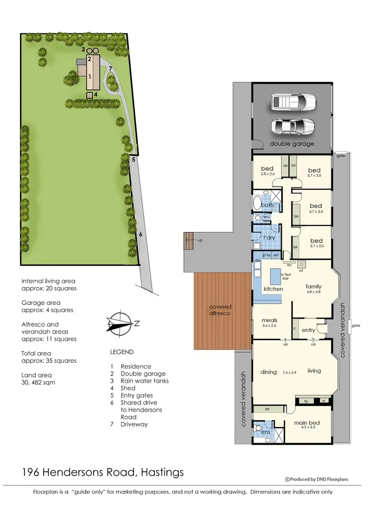 Floorplan of Homely rural property listing, 196 Hendersons Road, Hastings VIC 3915