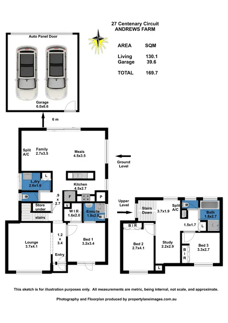 Floorplan of Homely townhouse listing, 27 Centenary Circuit, Andrews Farm SA 5114