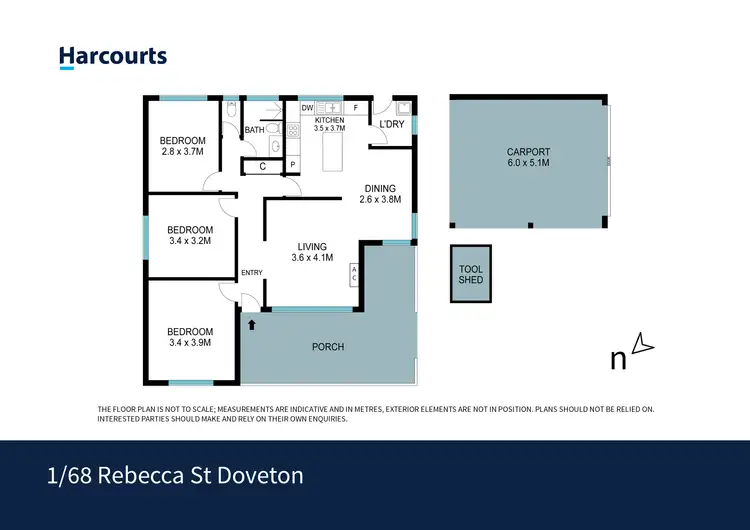 Floorplan of Homely unit listing, 1/68 Rebecca Street, Doveton VIC 3177