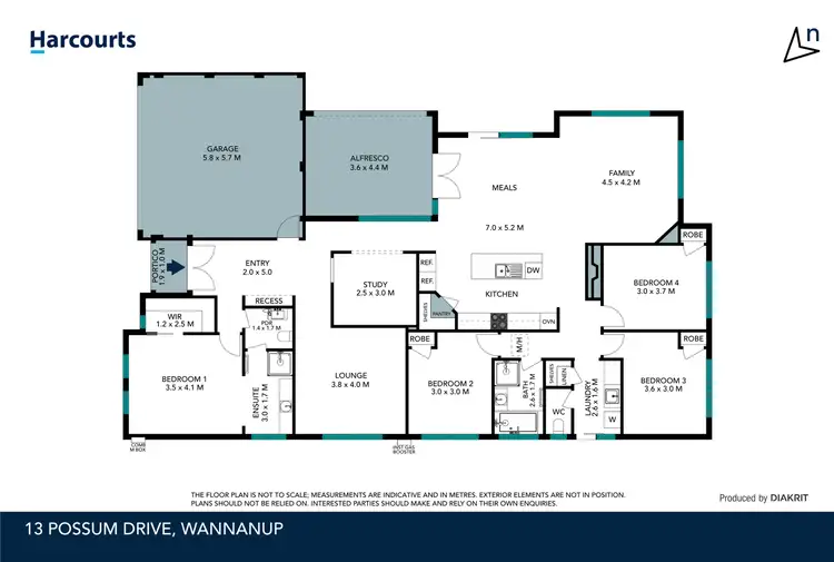 Floorplan of Homely house listing, 13 Possum Drive, Wannanup WA 6210
