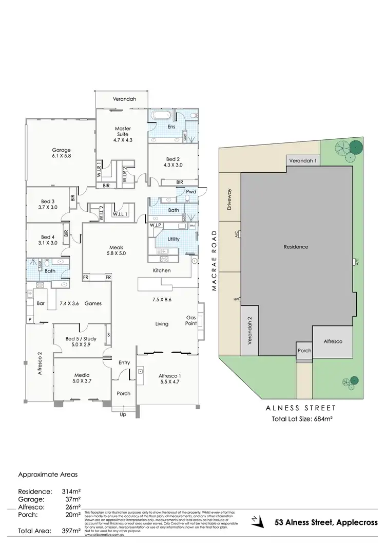 Floorplan of Homely house listing, 53 Alness Street, Applecross WA 6153