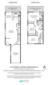 Floorplan of Homely townhouse listing, 2/87 Russell Terrace, Indooroopilly QLD 4068