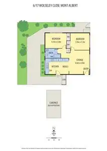 Floorplan of Homely apartment listing, 6/17 Wolseley Close, Mont Albert VIC 3127