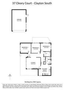 Floorplan of Homely house listing, 37 Cleary Court, Clayton South VIC 3169