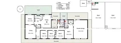 Floorplan of Homely house listing, 18 Bevilaqua Terrace, Lyndoch SA 5351