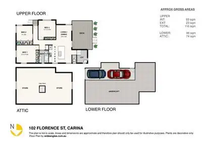Floorplan of Homely house listing, 102 Florence Street, Carina QLD 4152