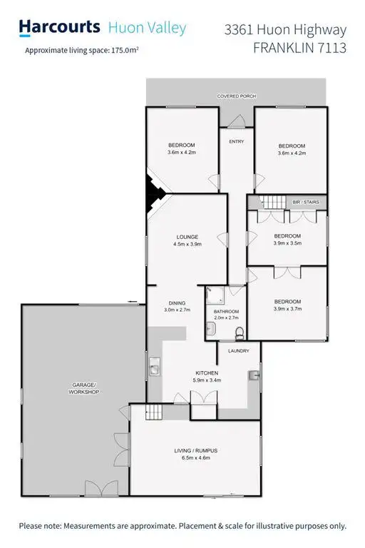 Floorplan of Homely house listing, 3361 Huon Highway, Franklin TAS 7113