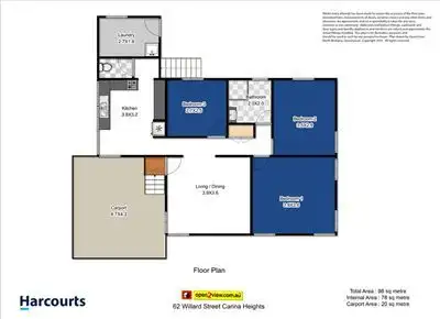 Floorplan of Homely house listing, 62 Willard Street, Carina Heights QLD 4152