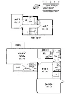 Floorplan of Homely house listing, 45a Dorset Road, Croydon VIC 3136
