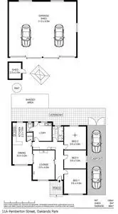 Floorplan of Homely house listing, 11A Pemberton Street, Oaklands Park SA 5046