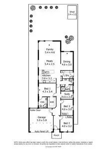 Floorplan of Homely house listing, 13 Alan Avenue, Campbelltown SA 5074