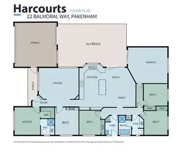 Floorplan of Homely house listing, 22 Balmoral Way, Pakenham VIC 3810