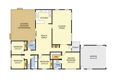 Floorplan of Homely house listing, 51 Torresdale Drive, Boronia VIC 3155