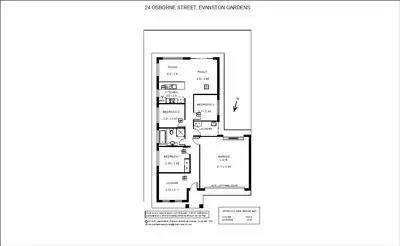 Floorplan of Homely house listing, 24 Osborne Street, Evanston Gardens SA 5116