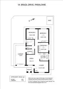 Floorplan of Homely house listing, 1A Brazil Drive, Paralowie SA 5108