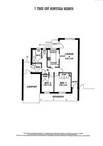 Floorplan of Homely house listing, 7 Tiree Court, Huntfield Heights SA 5163