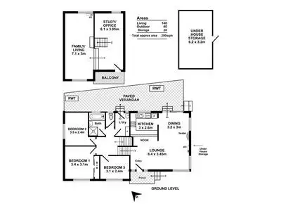 Floorplan of Homely house listing, 8 Mellors Avenue, O'halloran Hill SA 5158