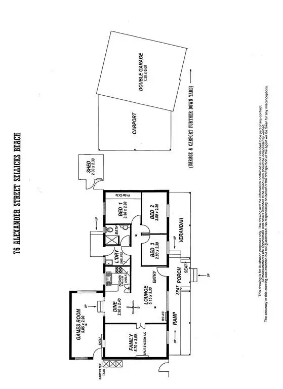 Floorplan of Homely house listing, 76 Alexander Street, Sellicks Beach SA 5174