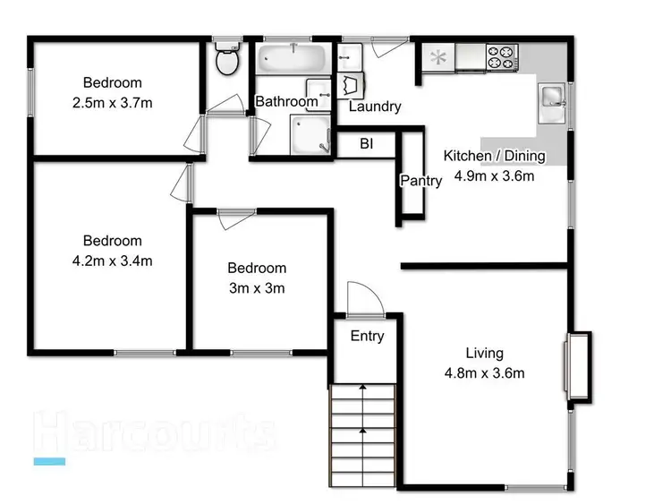 Floorplan of Homely house listing, 2 Gilba Street, Mornington TAS 7018