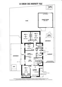 Floorplan of Homely house listing, 28 Simeon Cres, Morphett Vale SA 5162