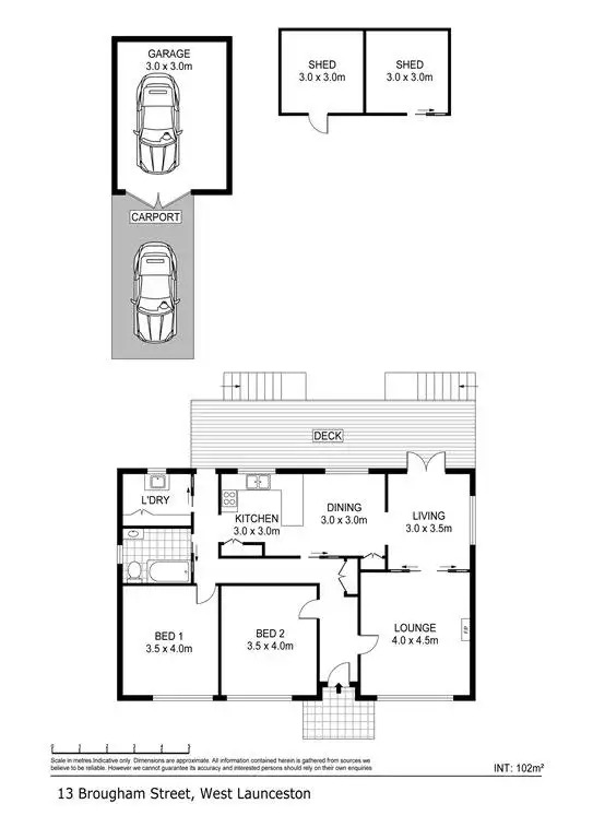 Floorplan of Homely house listing, 13 Brougham Street, West Launceston TAS 7250
