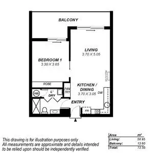 Floorplan of Homely apartment listing, 412/16-18 Wirra Drive, New Port SA 5015