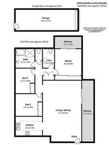 Floorplan of Homely unit listing, 5/445 Hawthorne Road, Bulimba QLD 4171
