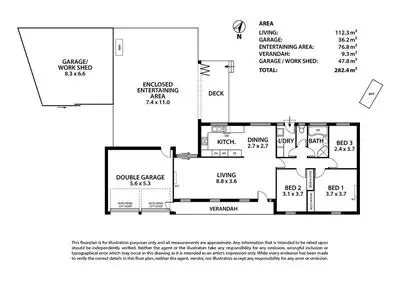 Floorplan of Homely house listing, 5 Wattle Street, Mount Barker SA 5251