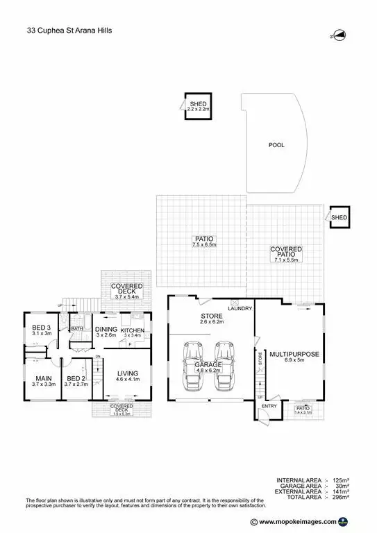 Floorplan of Homely house listing, 33 Cuphea Street, Arana Hills QLD 4054