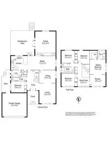 Floorplan of Homely house listing, 97 Old Orchard Drive, Wantirna South VIC 3152