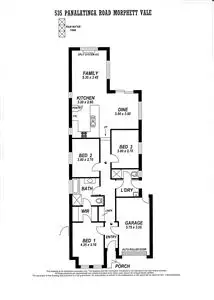 Floorplan of Homely house listing, 535 Panalatinga Road, Morphett Vale SA 5162