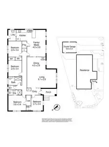 Floorplan of Homely house listing, 6 Caramut Road, Ringwood East VIC 3135