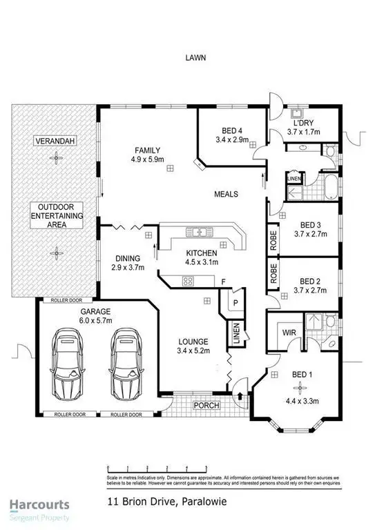Floorplan of Homely house listing, 11 Brion Drive, Paralowie SA 5108