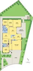 Floorplan of Homely house listing, 8 Chasseles Place, Bannockburn VIC 3331