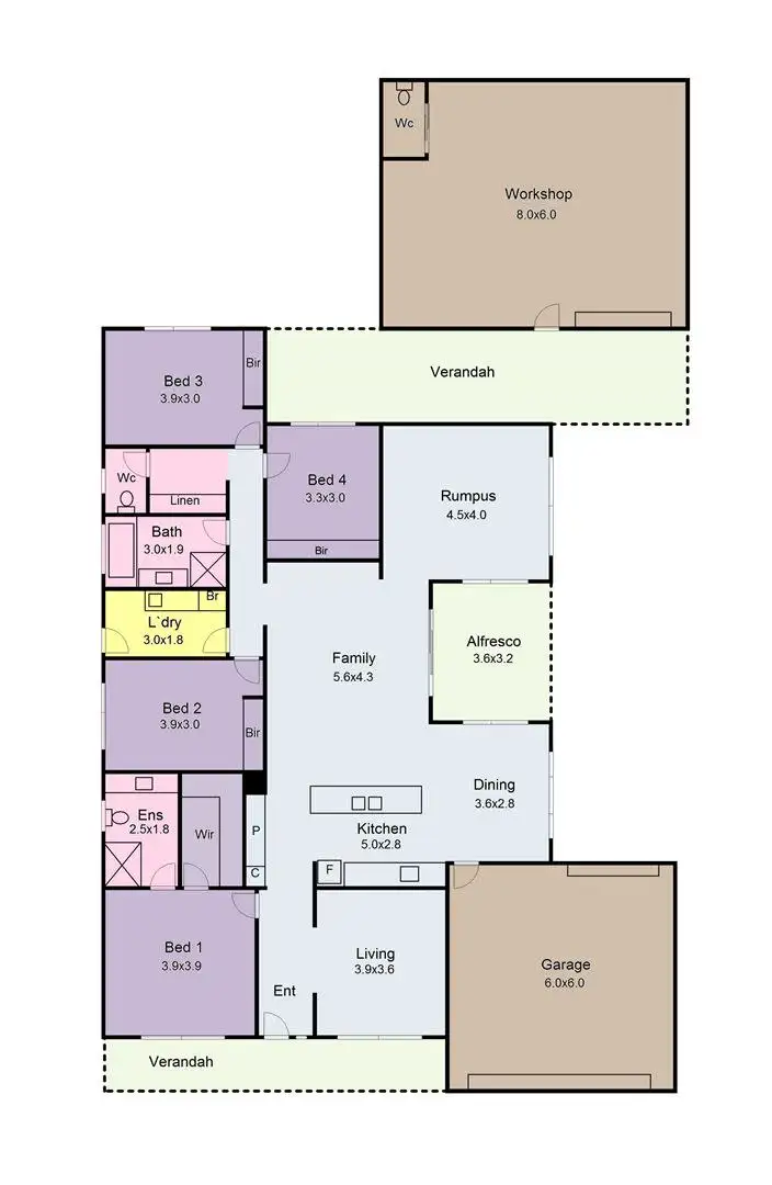 Floorplan of Homely house listing, 16 Perendale Street, Alfredton VIC 3350