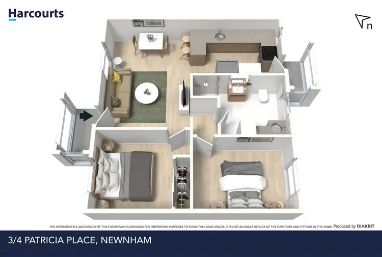 Floorplan of Homely unit listing, 3/4 Patricia Place, Newnham TAS 7248