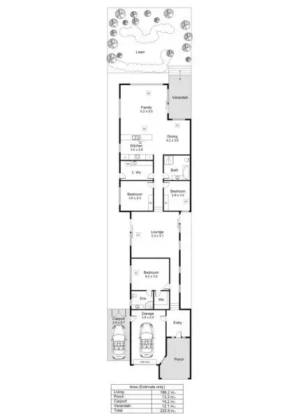 Floorplan of Homely house listing, 19 Stewart Street, South Brighton SA 5048