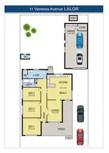 Floorplan of Homely house listing, 11 Vanessa Avenue, Lalor VIC 3075