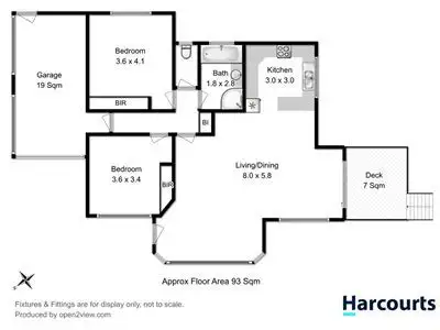 Floorplan of Homely unit listing, 2/21 Paige Court, Warrane TAS 7018