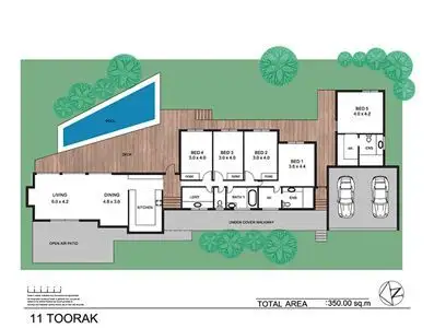Floorplan of Homely house listing, 11 Toorak Place, Castle Hill QLD 4810